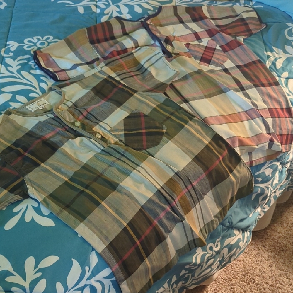 1960s Boys Henley Shirts Size 12